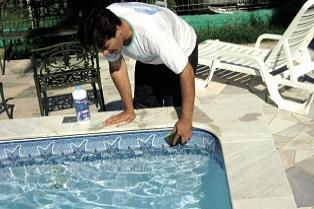 limpeza da piscina